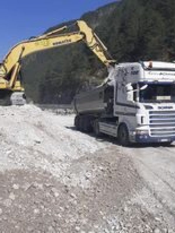 Trasporto ghiaia Barcis