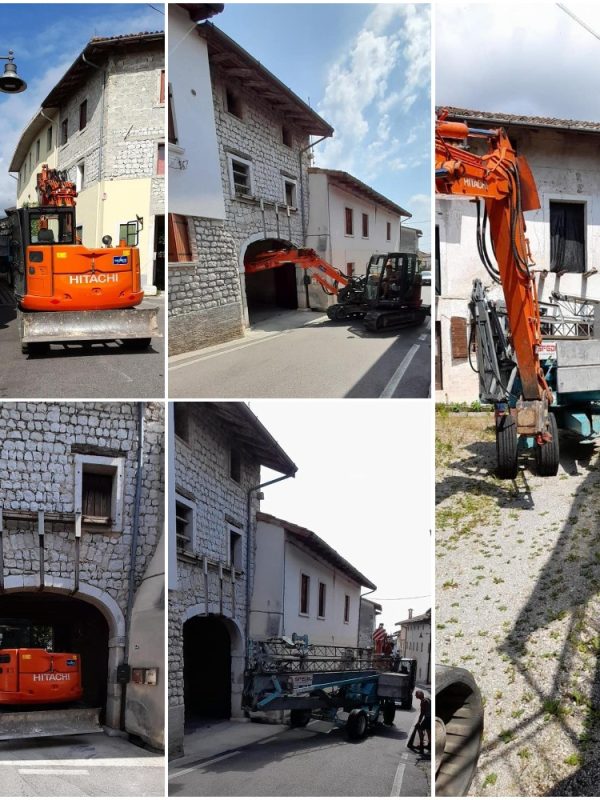 trasporto e posizionamento gru